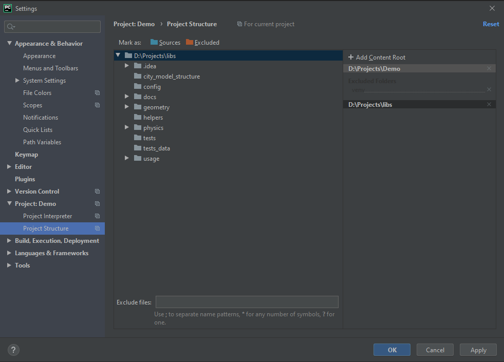 pycharm new project screen