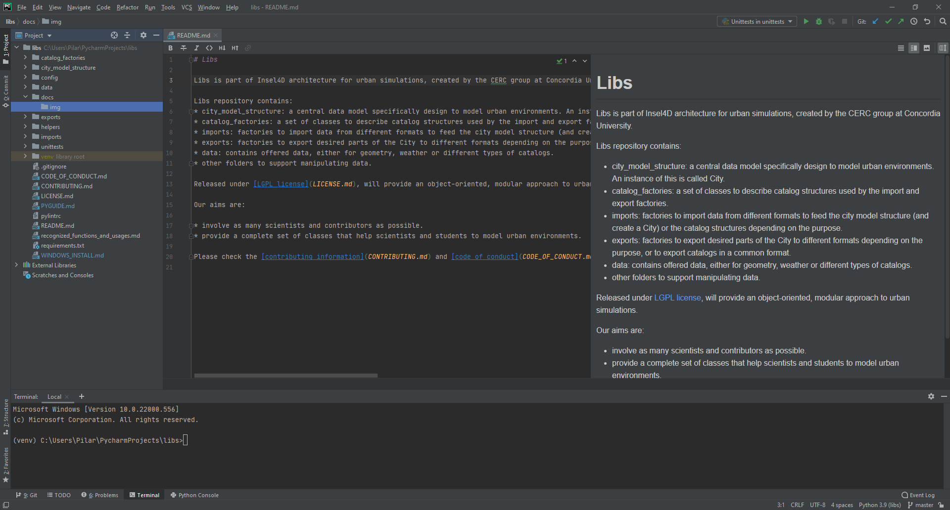 pycharm project screen